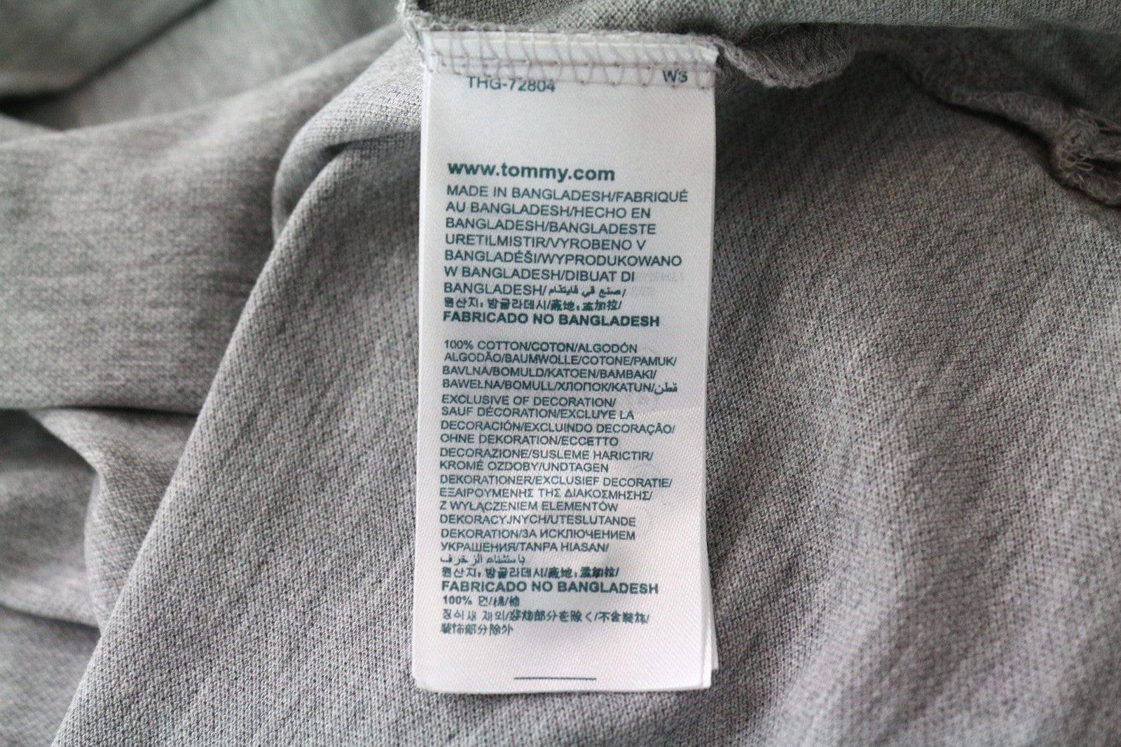 Tommy Jeans Men T-Shirt 2XL Grey Pure Cotton Short Sleeved Logo Polo