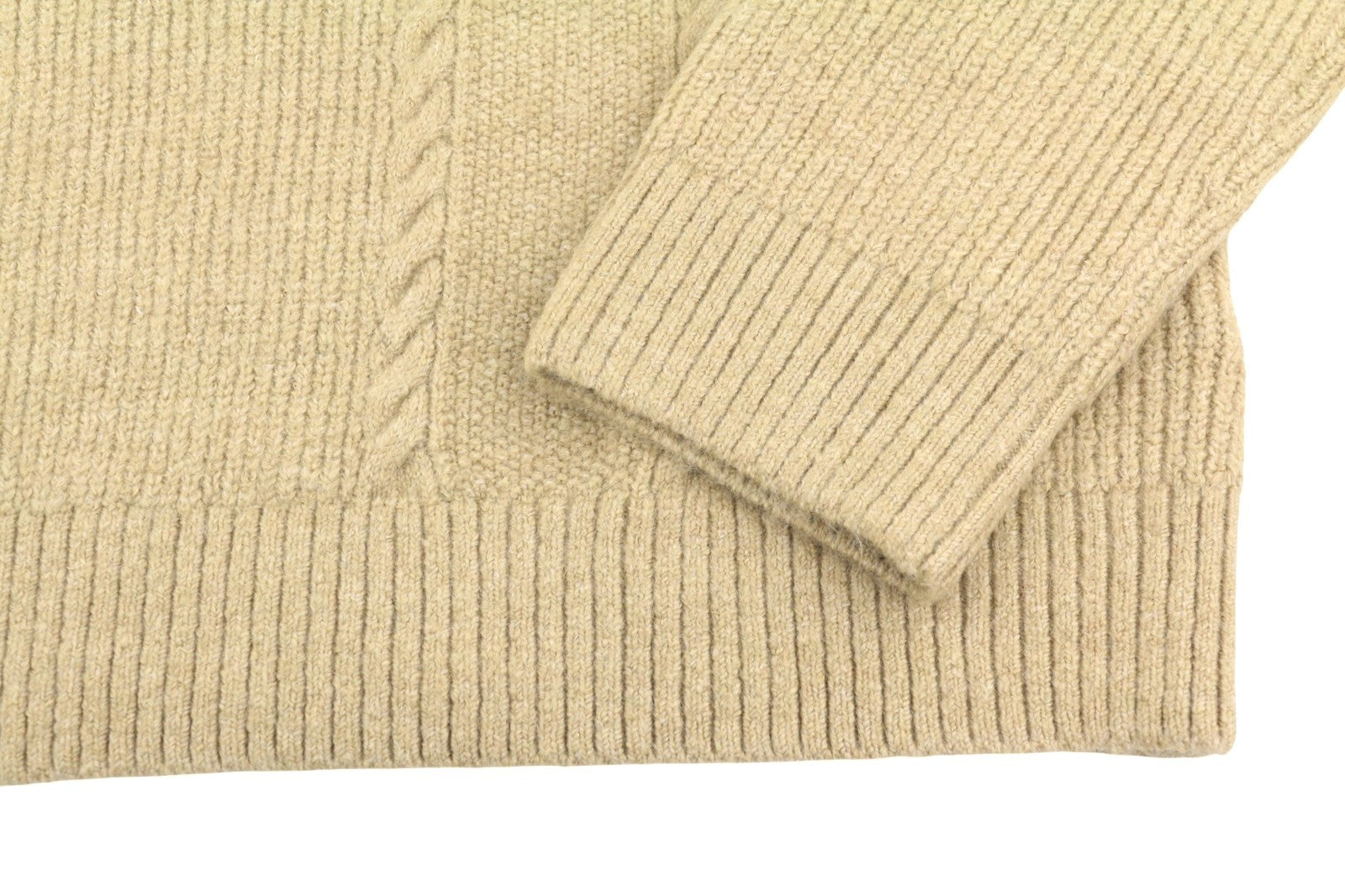 Tommy Jeans Slim Cable Knit Cneck Men Jumper XL Gentle Gold Brown Pull On