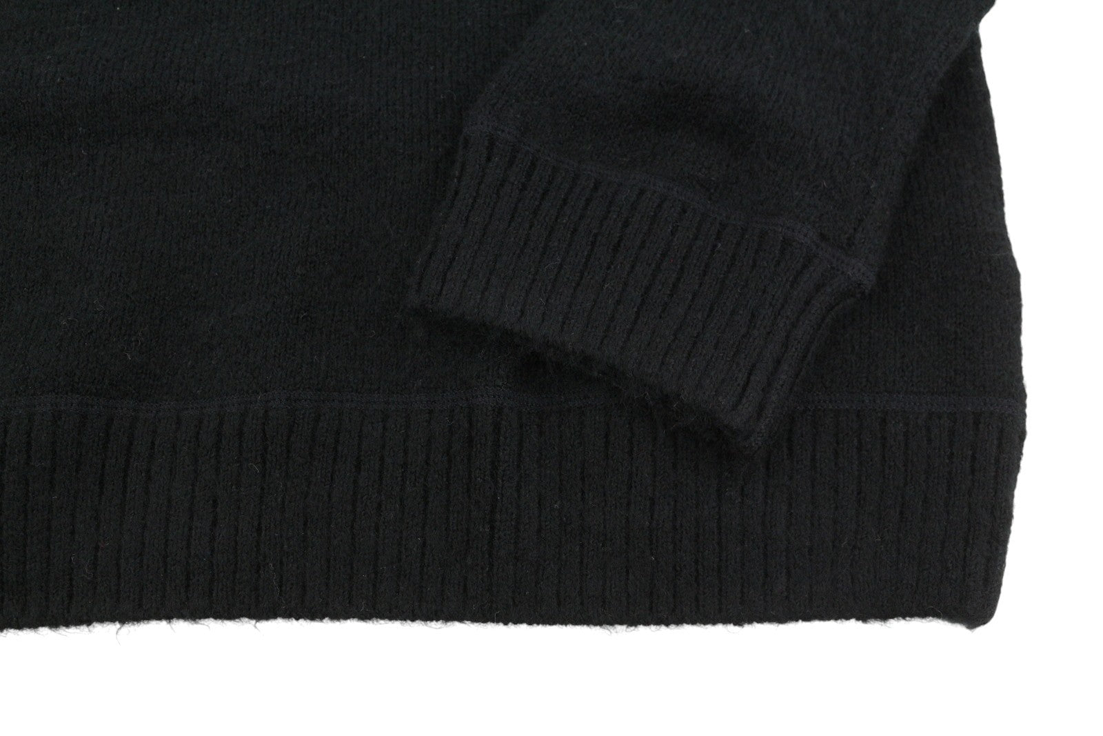 Tommy Jeans Req Raolan Men Jumper XL Black Crew Neck Tight-Knit Pull On