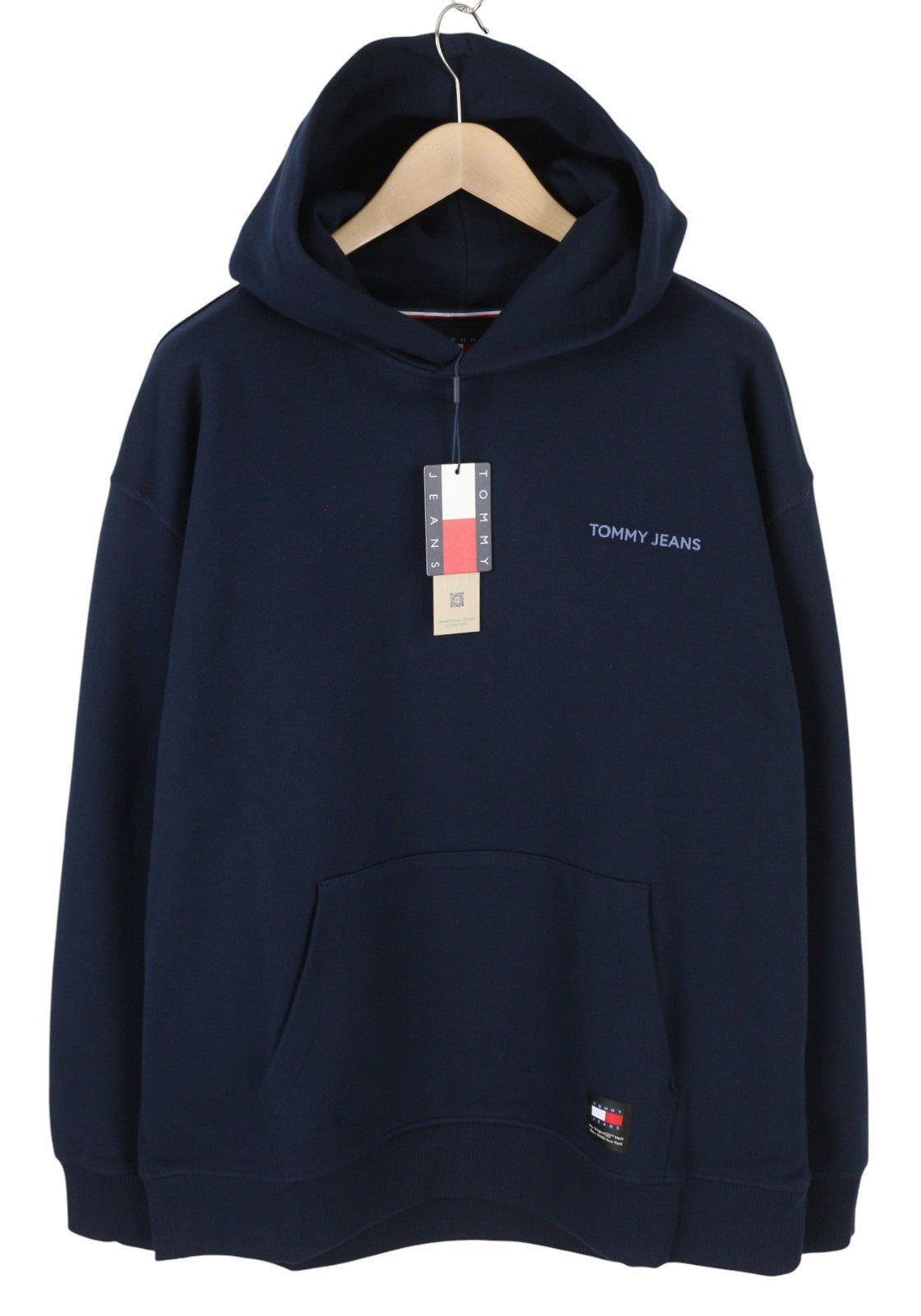Tommy Jeans RLX New Clsc Men Hoodie XL Dark Blue Kangaroo Pocket Pull On