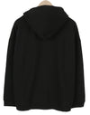 Black Cotton Hoodie