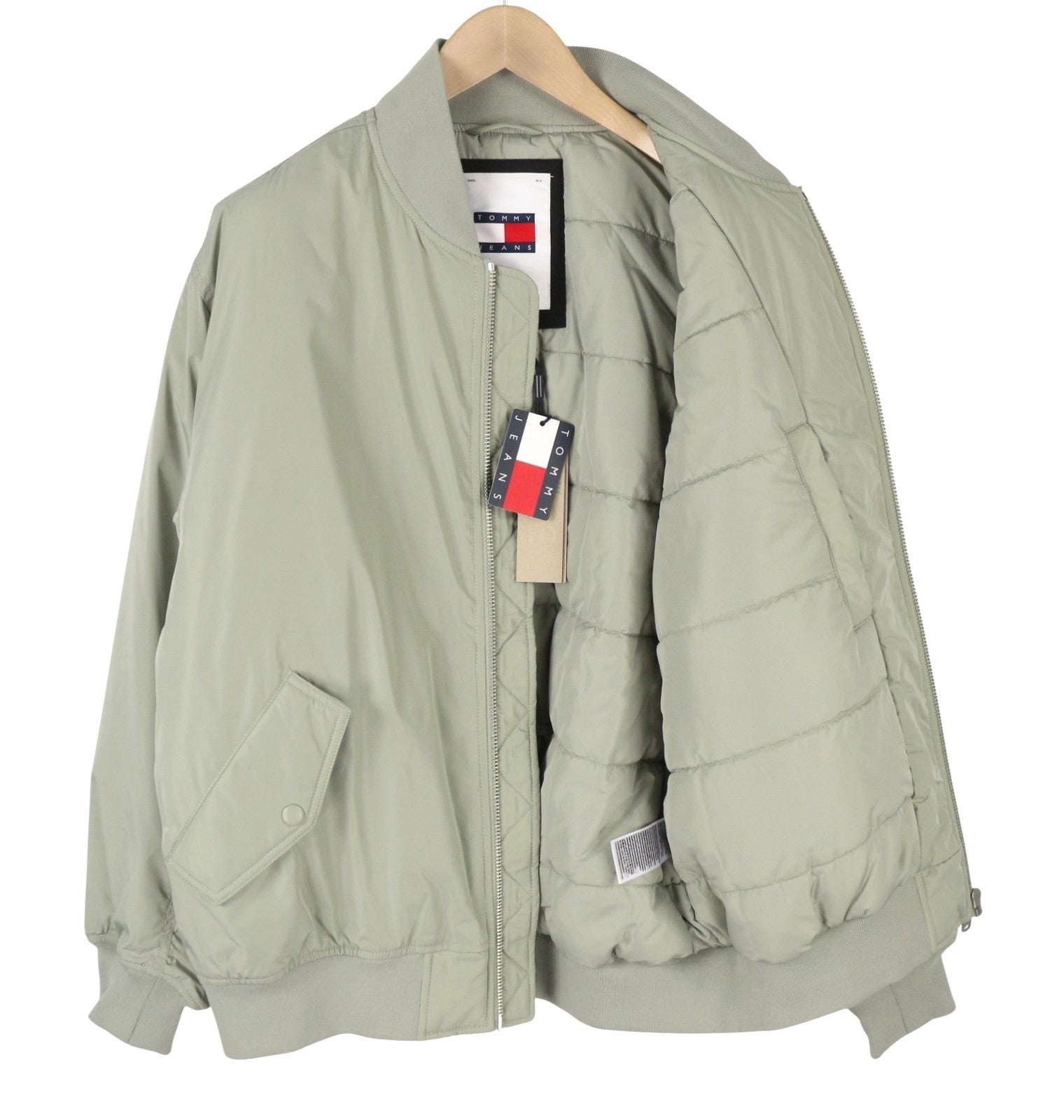 Tommy Jeans Classics Bomber Men Jacket L Faded Willow Padded Bomber RRP260