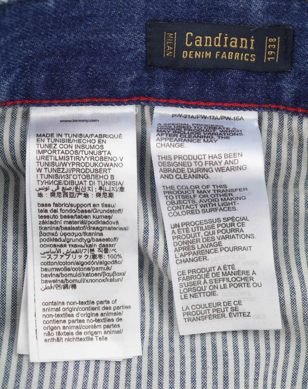 Tommy Jeans Otis Men Jeans W36/L32 Blue Faded Distress Regular Straight Fit