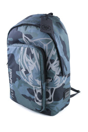 PLEIN SPORT Philadelphia Men Bag OS Blue Camouflage Pattern Two Handles Backpack