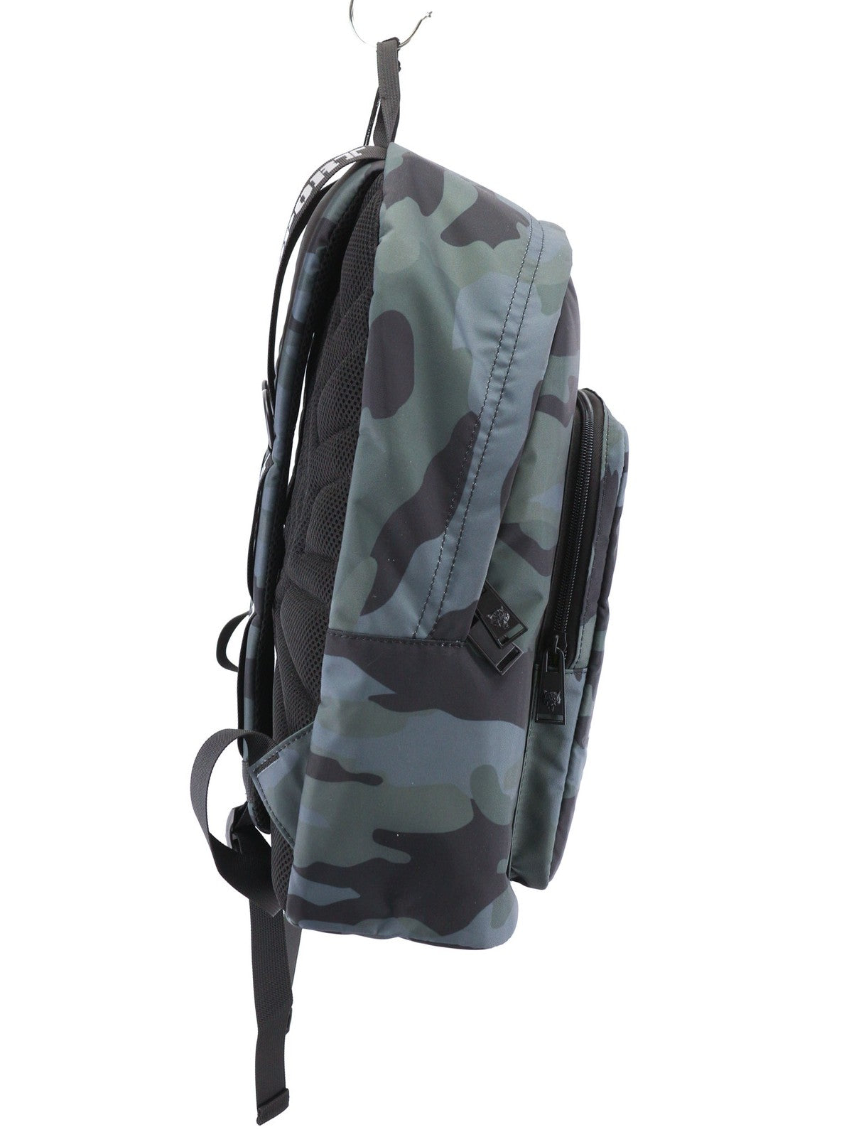 PLEIN SPORT Philadelphia Men Bag OS Blue Camouflage Pattern Two Handles Backpack