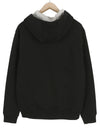Black Cotton Hoodie