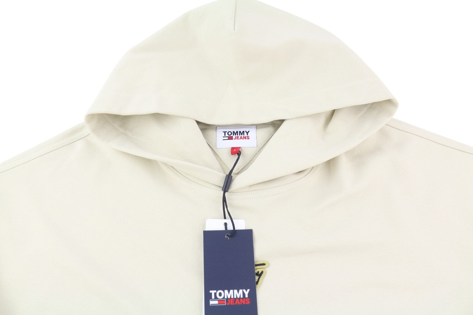 Tommy Jeans RLX Signature Men Hoodie L White Kangaroo Logo Pull On RRP119