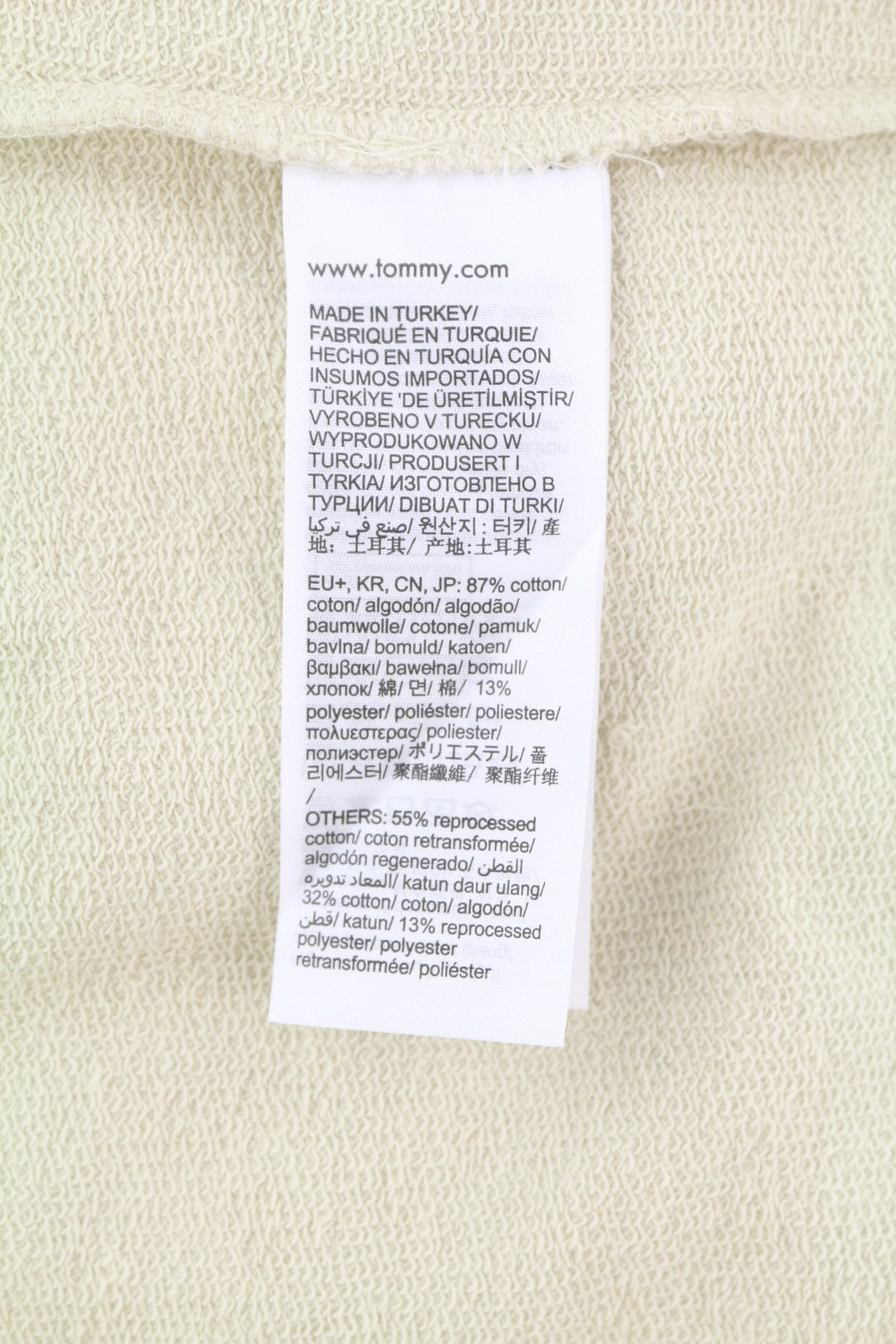 Tommy Jeans RLX Signature Men Hoodie L White Kangaroo Logo Pull On RRP119