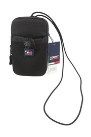 Tommy Jeans Modern Tech Phone Pouch Men Bag OS Black Drawstring Unisex