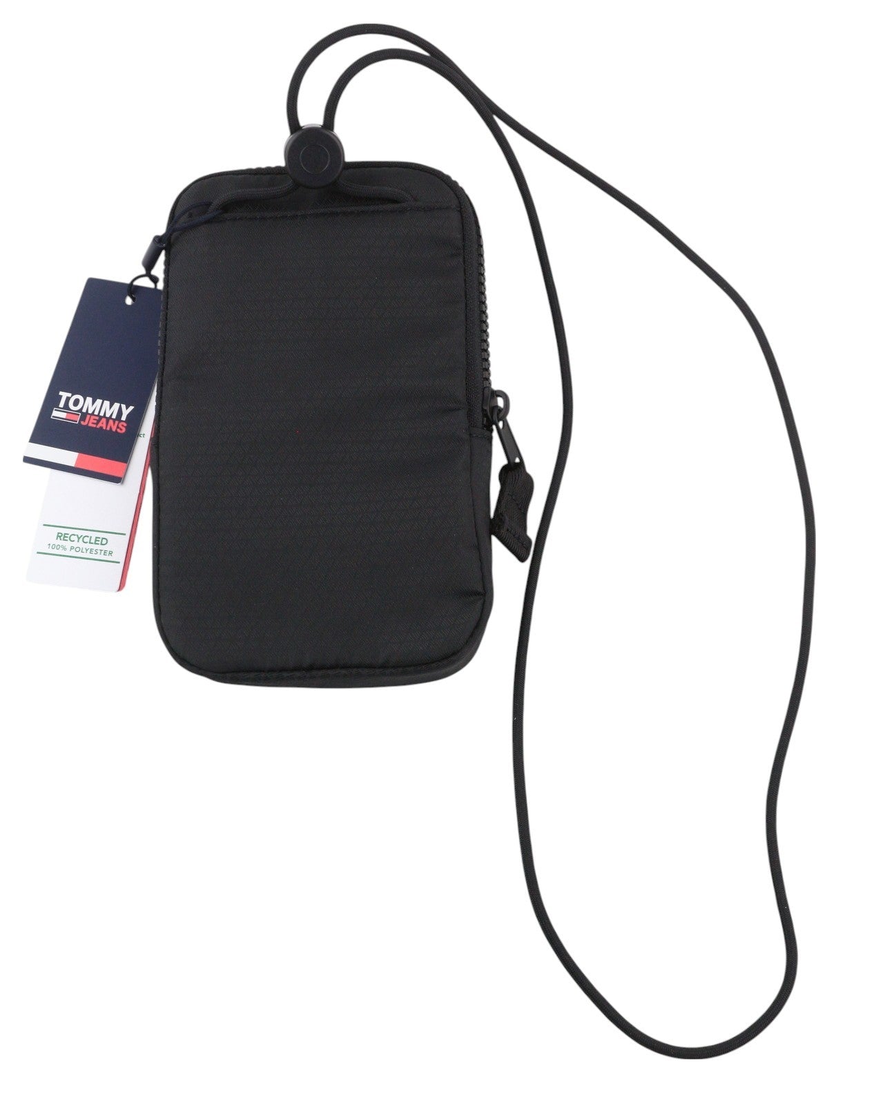 Tommy Jeans Modern Tech Phone Pouch Men Bag OS Black Drawstring Unisex