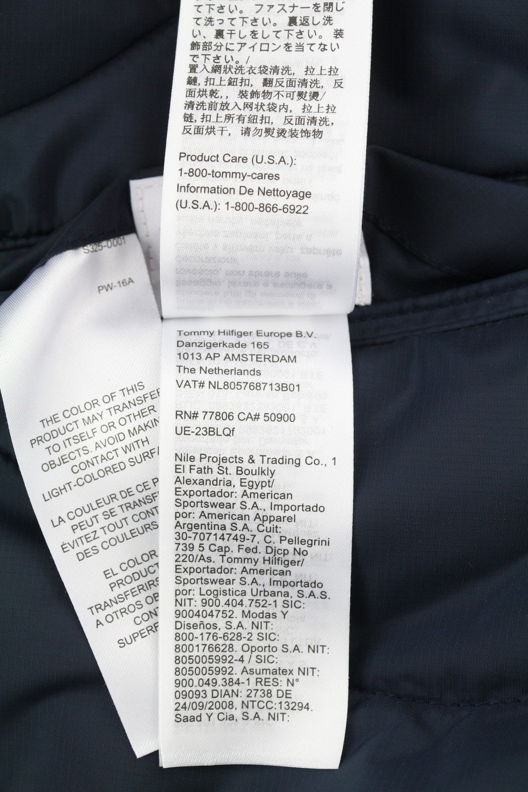 Tommy Jeans Reversible Quilted Men Jacket M Blue Quilted Hooded Zip RRP239