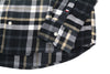 Black Cotton Button-Up