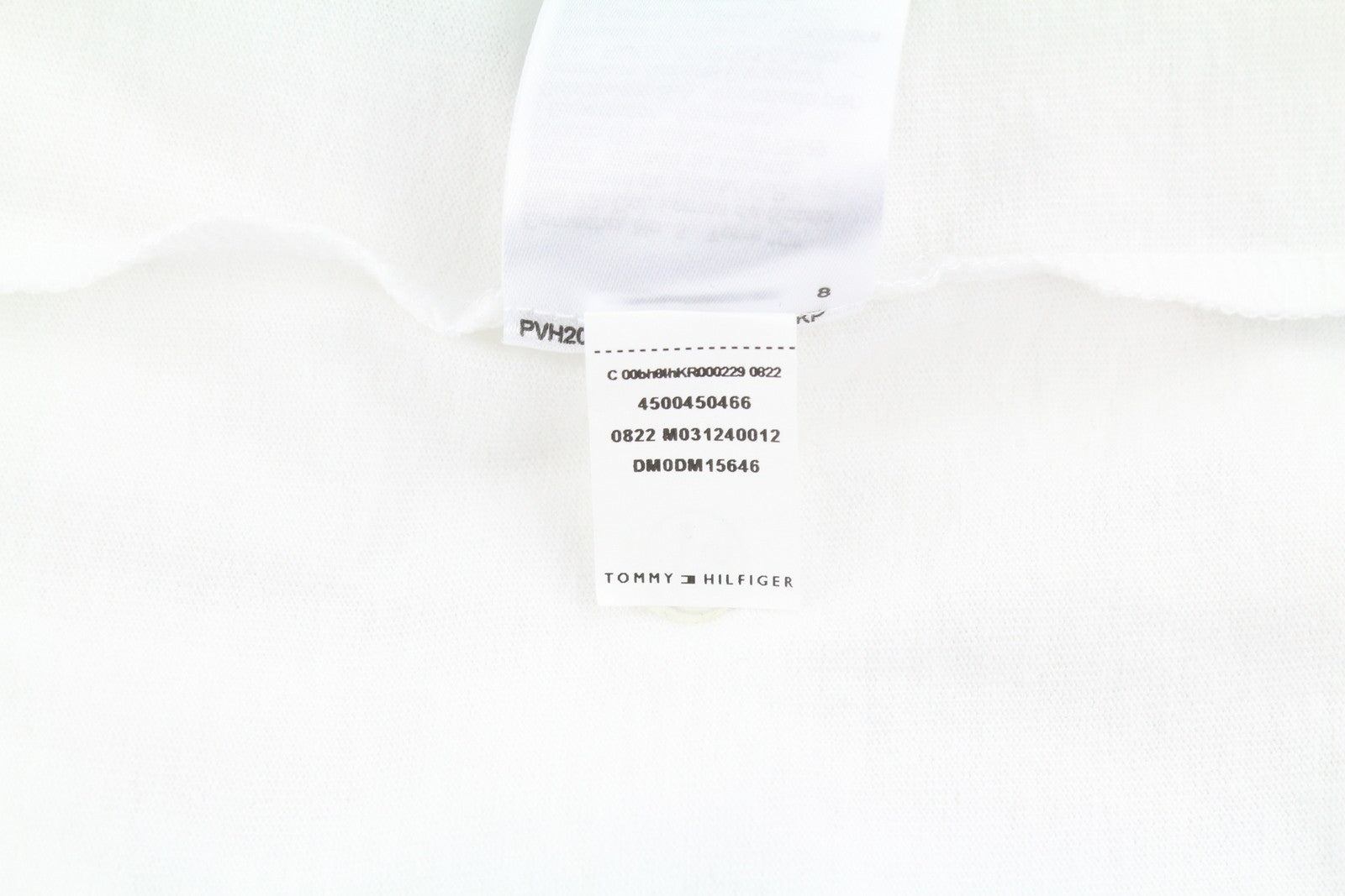 Tommy Jeans Men T-Shirt XL White Crew Neck Front Logo Tricot Short Sleeve