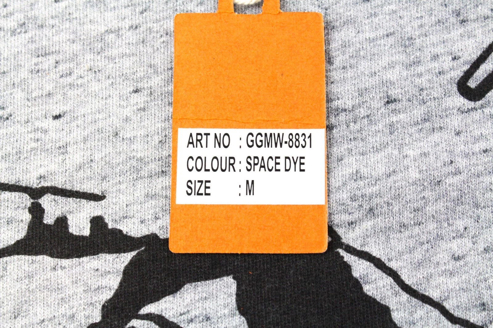 GOOD GENES Mata Hari Men Sweatshirt M Print Grey Melange Crew Neck Cotton Blend