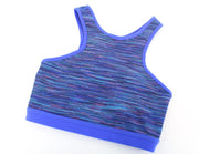 SWEATY BETTY Women Sport Bra 2XS Reversible Striped Melange Colourful Slim Fit