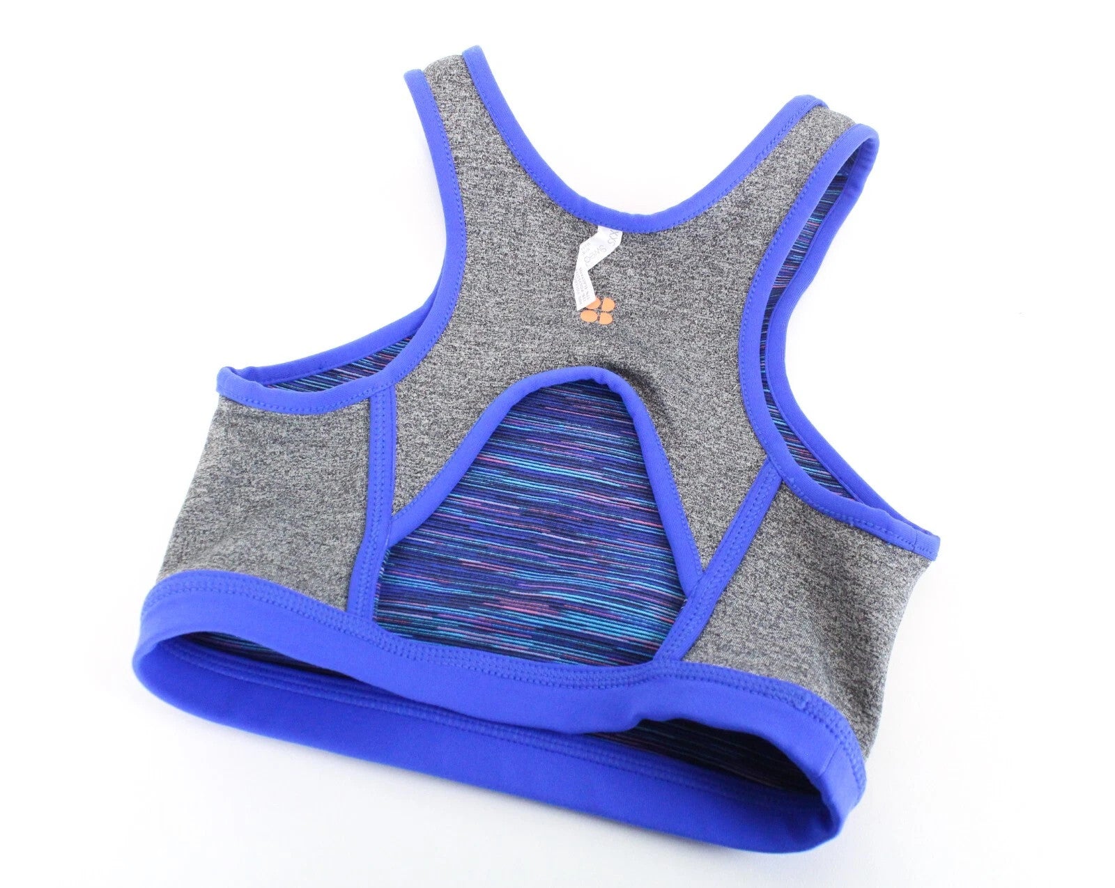 SWEATY BETTY Women Sport Bra 2XS Reversible Striped Melange Colourful Slim Fit