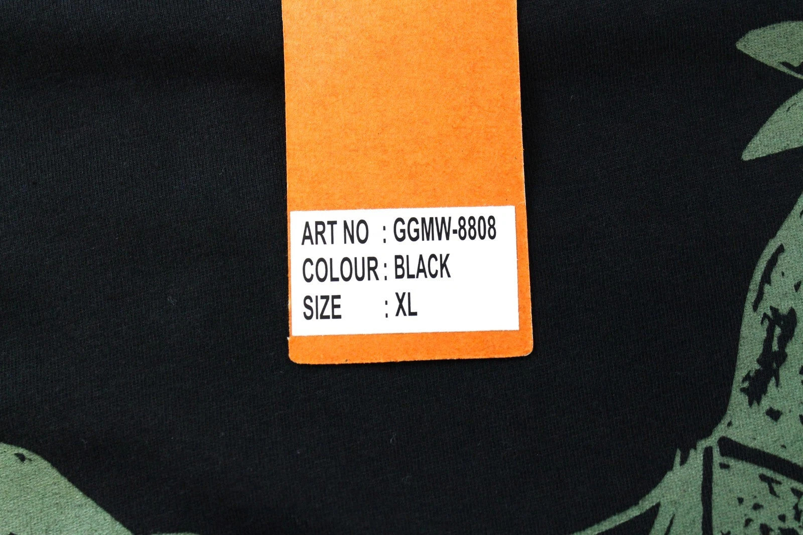 GOOD GENES Men T-Shirt XL Pure Cotton Black Rooster Printed Logo Short Sleeve