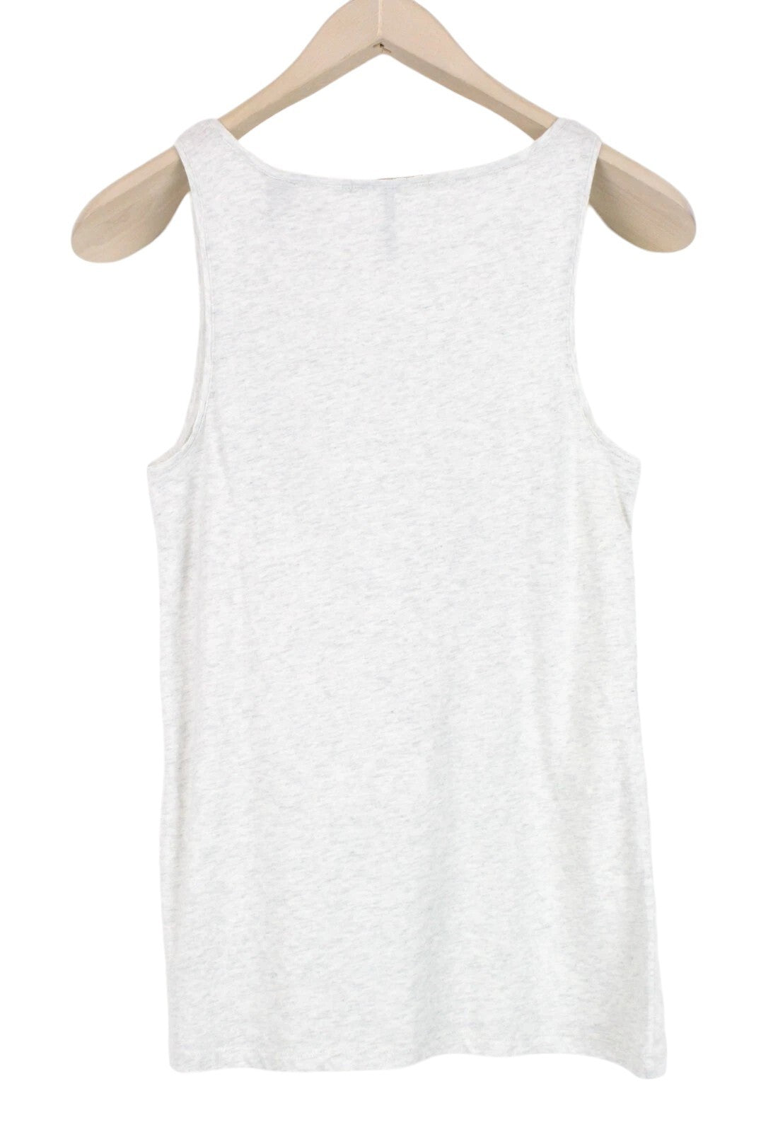 MAISON SCOTCH Women Top XS Grey Melange Crew Cotton Sleeveless Lightweight