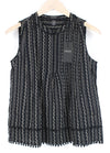 Black Twill Top