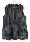 Black Twill Top