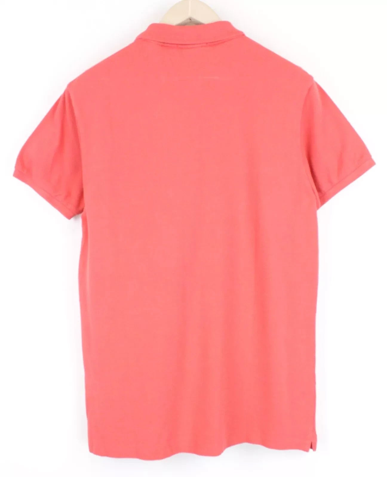 SCOTCH & SODA Men T-Shirt M Short Sleeve Polo-Styled Pink Collared Pure Cotton