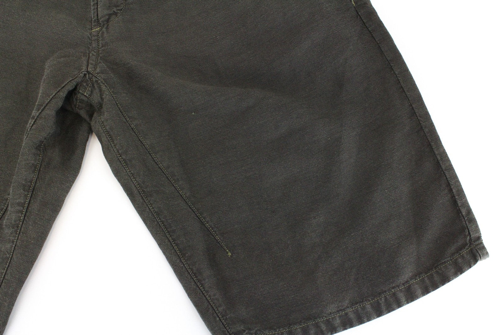 RICHMOND  Men Shorts 48 W32 Green Cotton Linen Summer Flat Front Slit