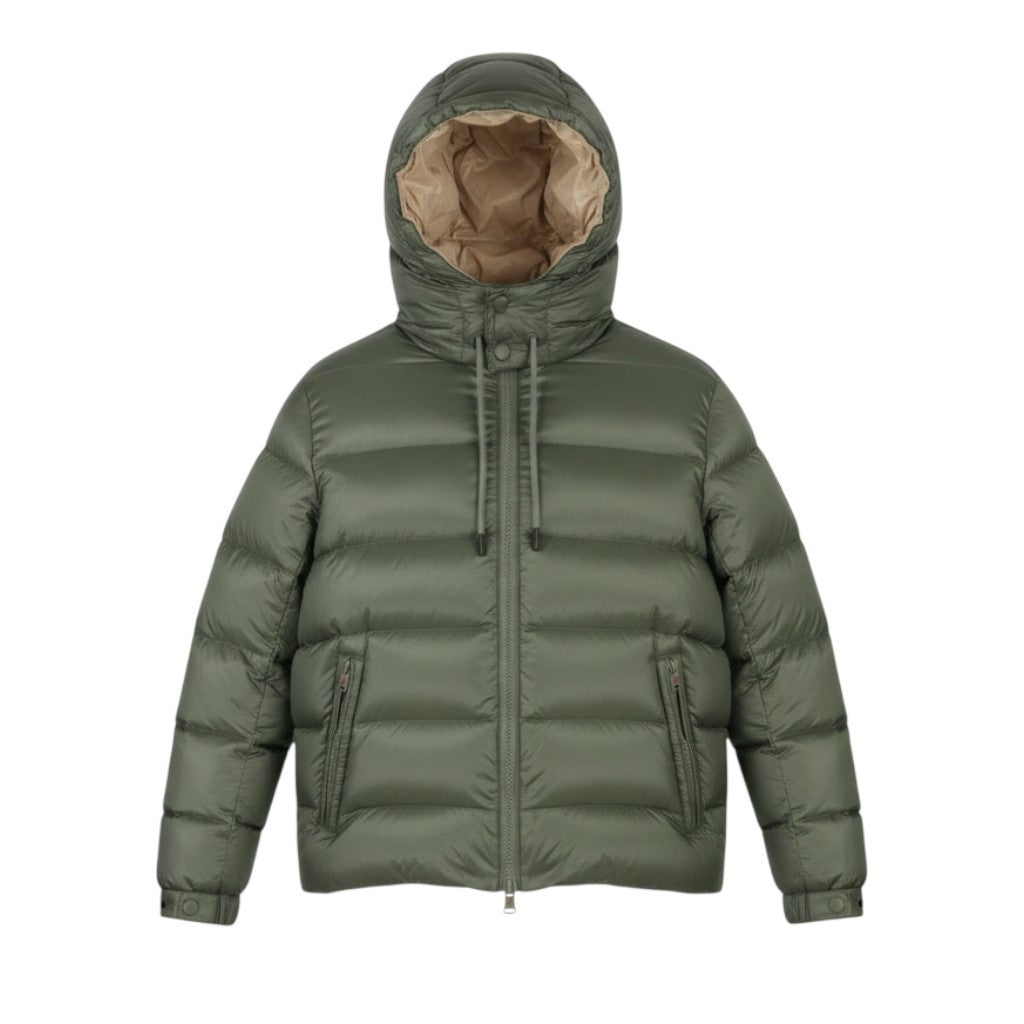 AFTER LABEL Verbier Men Jacket L Green Down Hydrocity Climaheat Coat RRP560