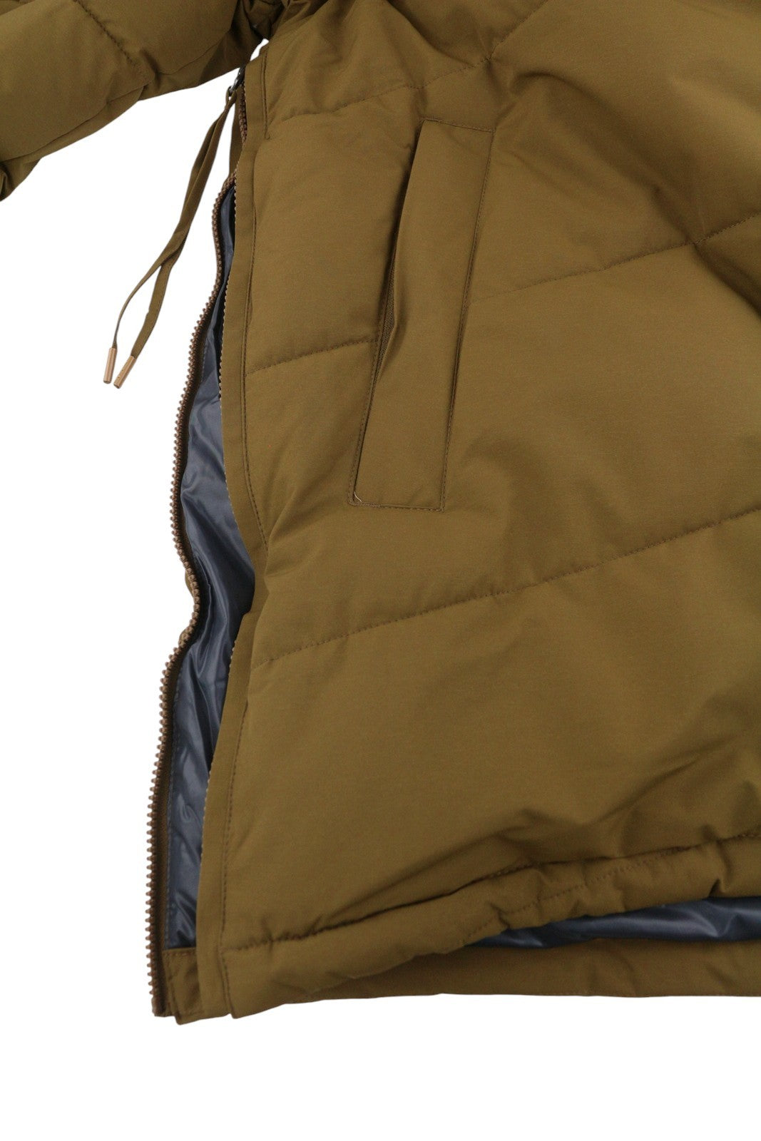 ICEPEAK Alabaster Men Jacket EU48 Brown Plaid Hooded Quilted Anorak