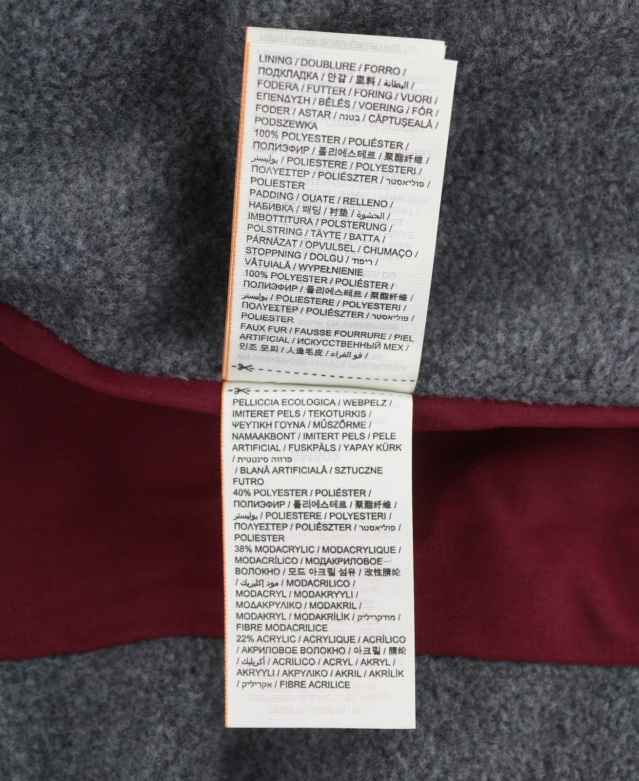 SUPERDRY Microfibre Tall Toggle Parka Women Jacket EU40 Burgundy Quilted Hood