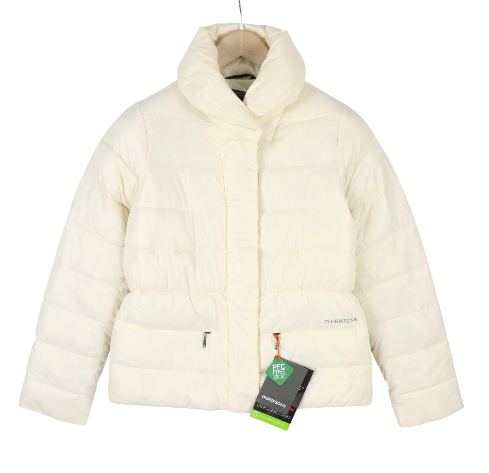 DIDRIKSONS Amela Women Jacket EU36 Ivory 3M Thinsulate Water Repel Padded