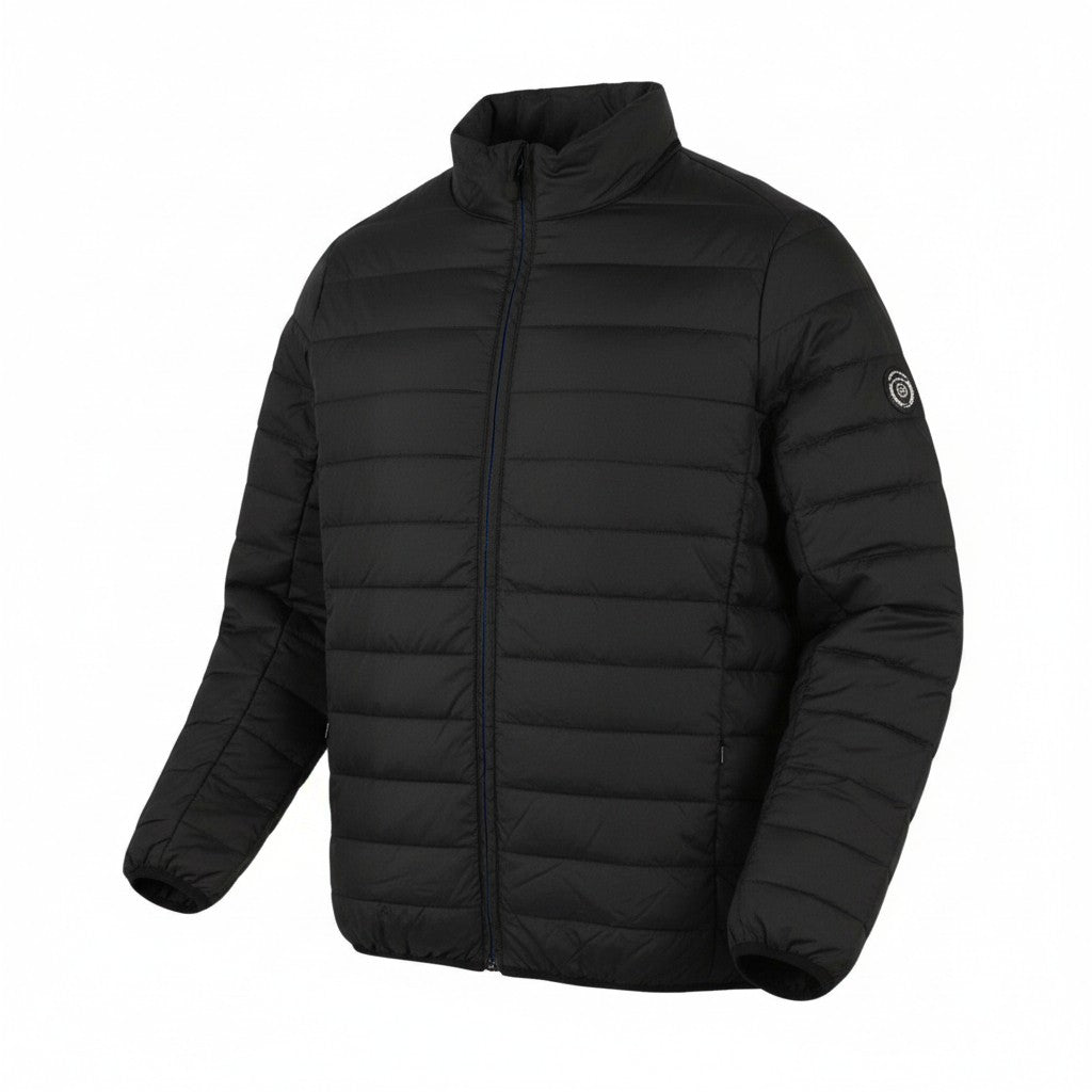 Schwarze Polyesterjacke