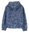 Jacket Denim Marbled Zip Hoodie