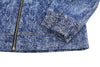 Jacket Denim Marbled Zip Hoodie