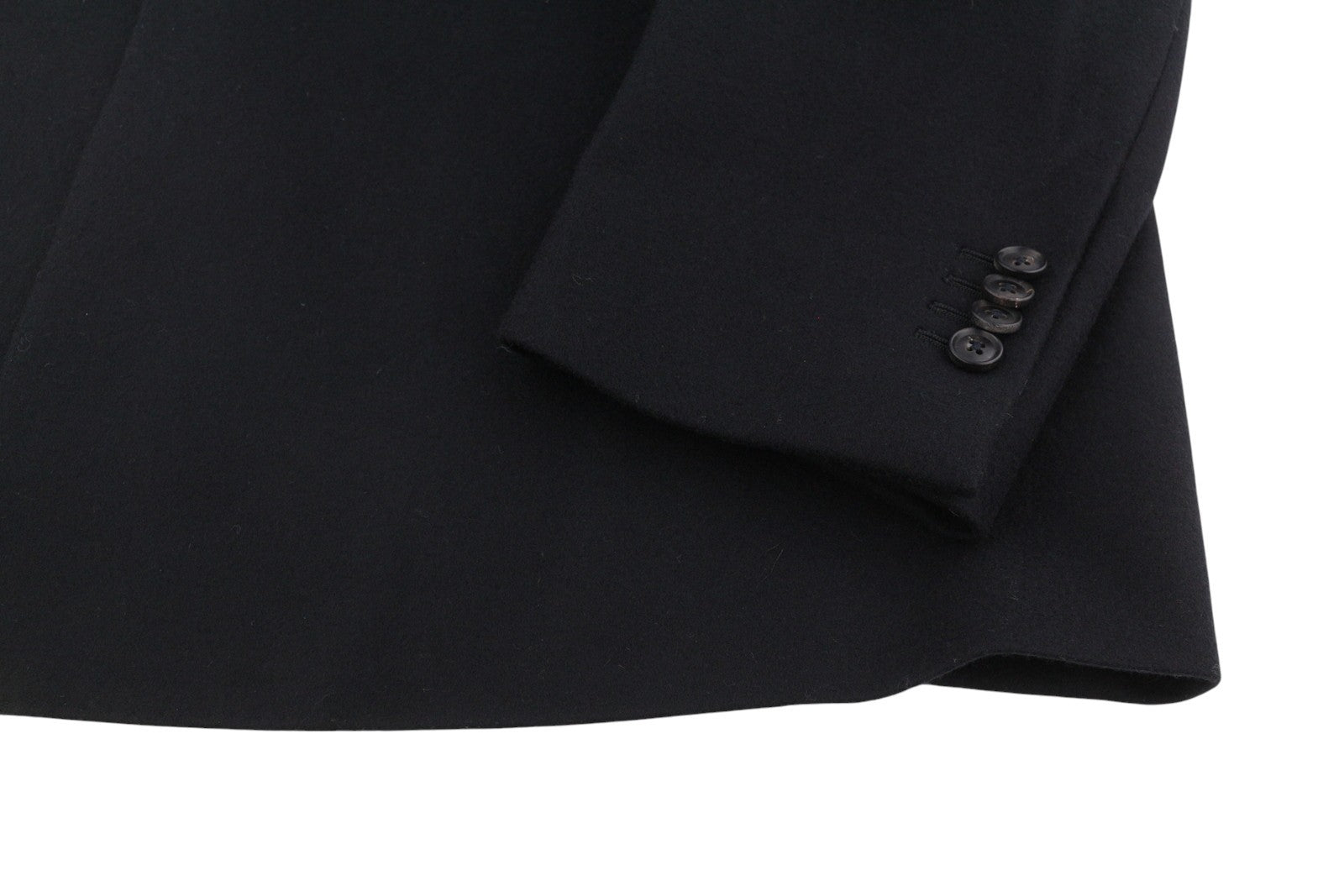 SUITSUPPLY Vicenza Men Coat UK46S Dark Blue Wool Cashmere Button-Up Notch
