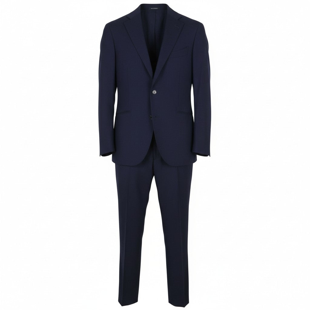 SUITSUPPLY La Spalla Soho Men Suit UK44R / W36 Blue Wool 2Pc Notch Lapel