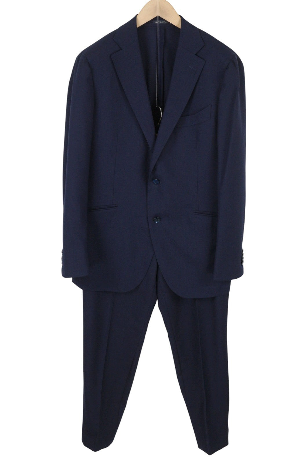 SUITSUPPLY La Spalla Soho Men Suit UK44R / W36 Blue Wool 2Pc Notch Lapel