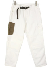 SEASE AM08 Cargo Belt Men Jeans W30 White Elastic Waist Loose RRP680