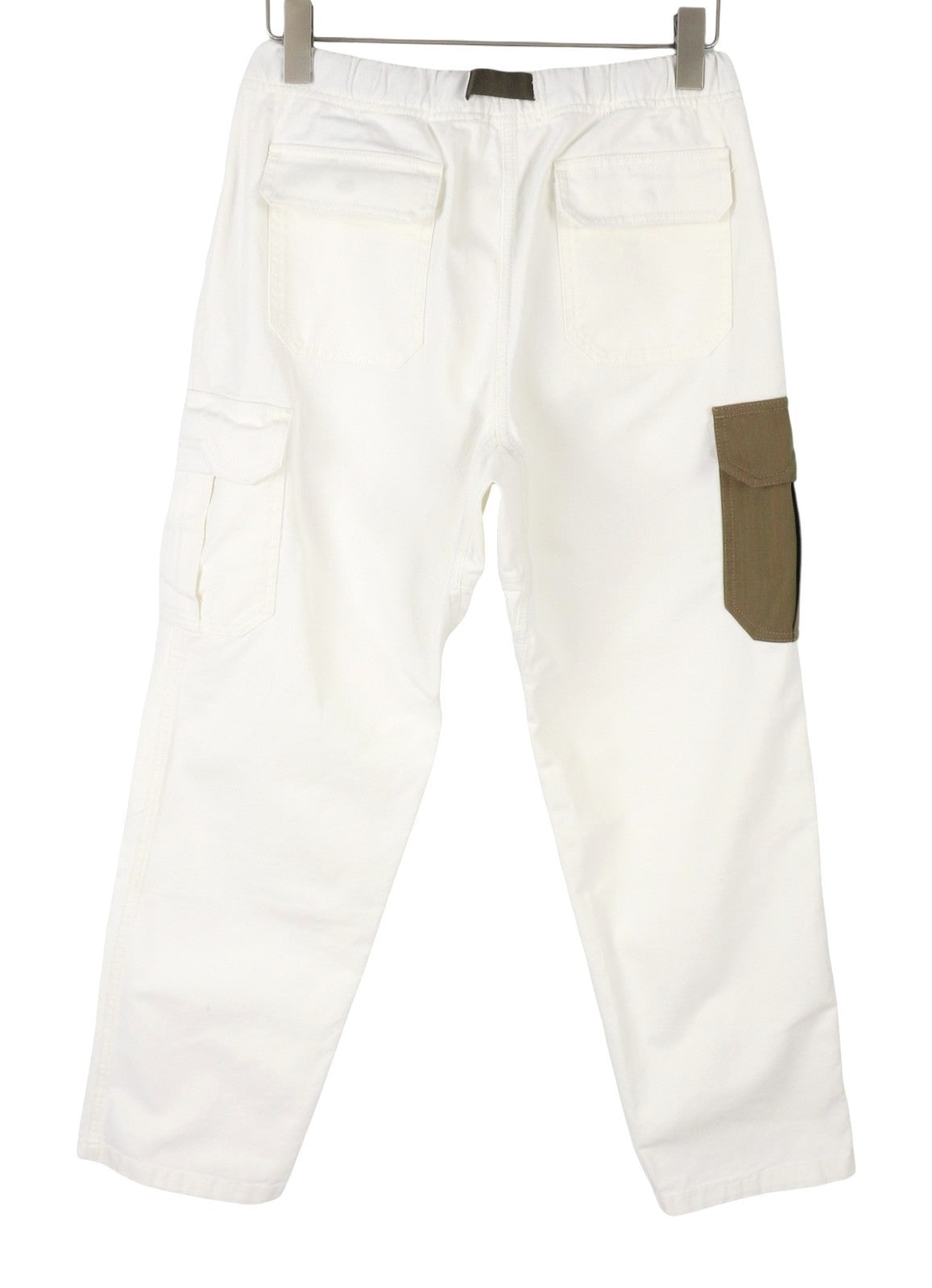 SEASE AM08 Cargo Belt Men Jeans W30 White Elastic Waist Loose RRP680