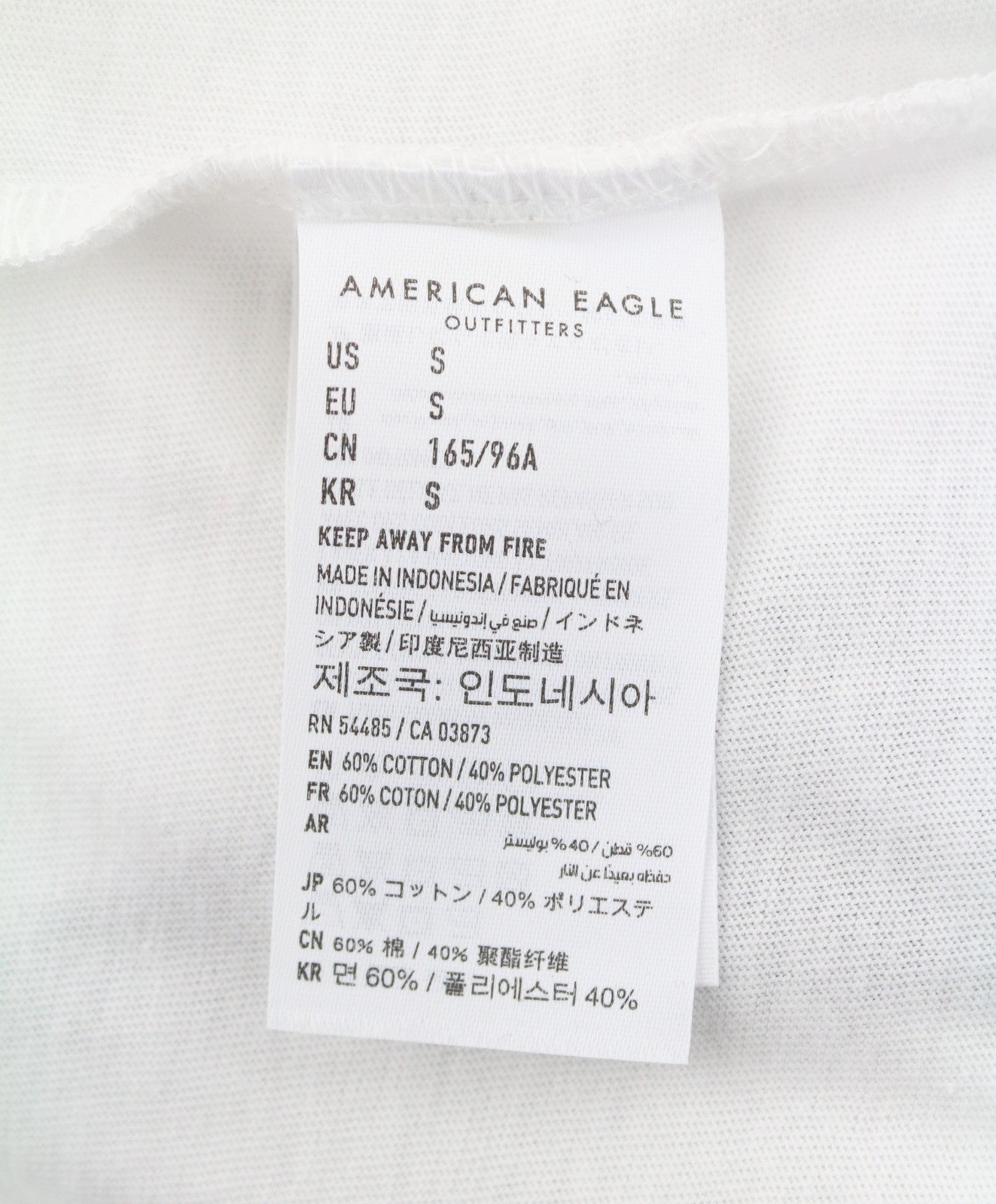 AMERICAN EAGLE OUTFITTERS Men T-Shirt S Grey Logo Classic Fit Short Sleeved