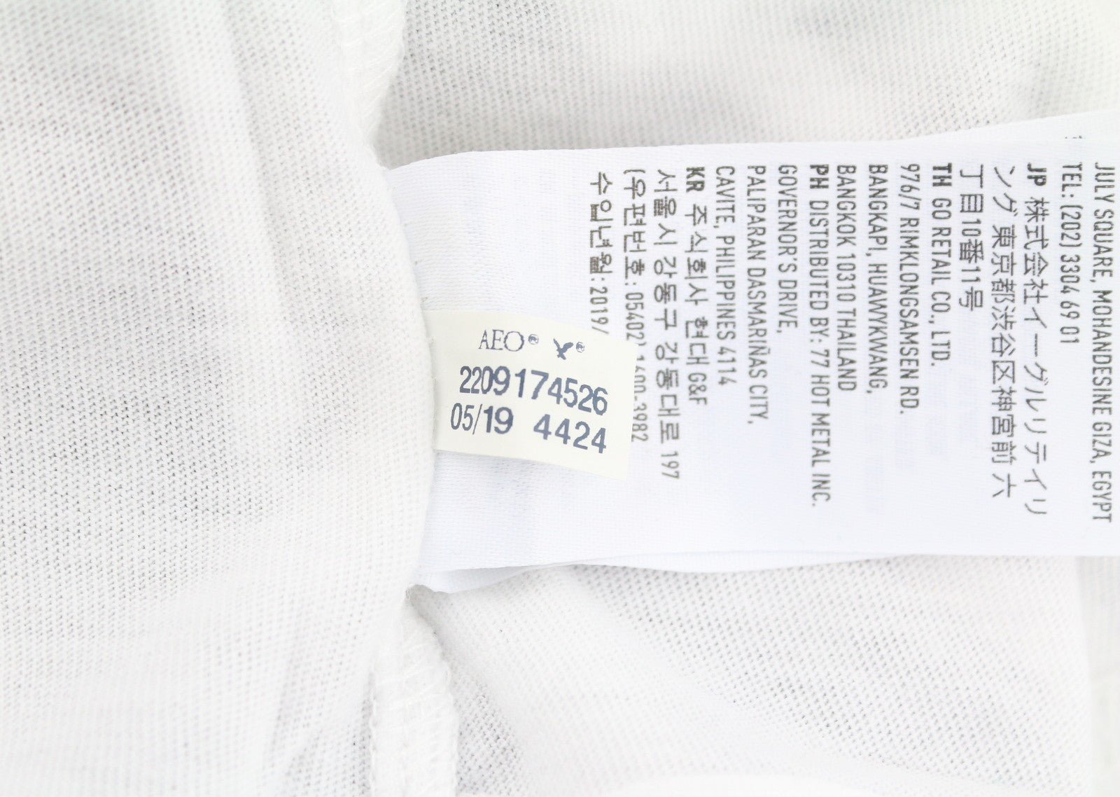 AMERICAN EAGLE OUTFITTERS Men T-Shirt XS Grey Logo Classic Fit Short Sleeved