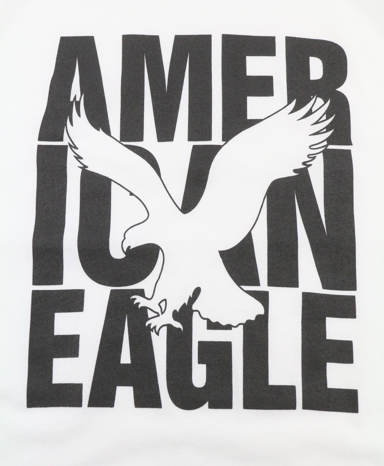 AMERICAN EAGLE OUTFITTERS Men T-Shirt XS Grey Logo Classic Fit Short Sleeved
