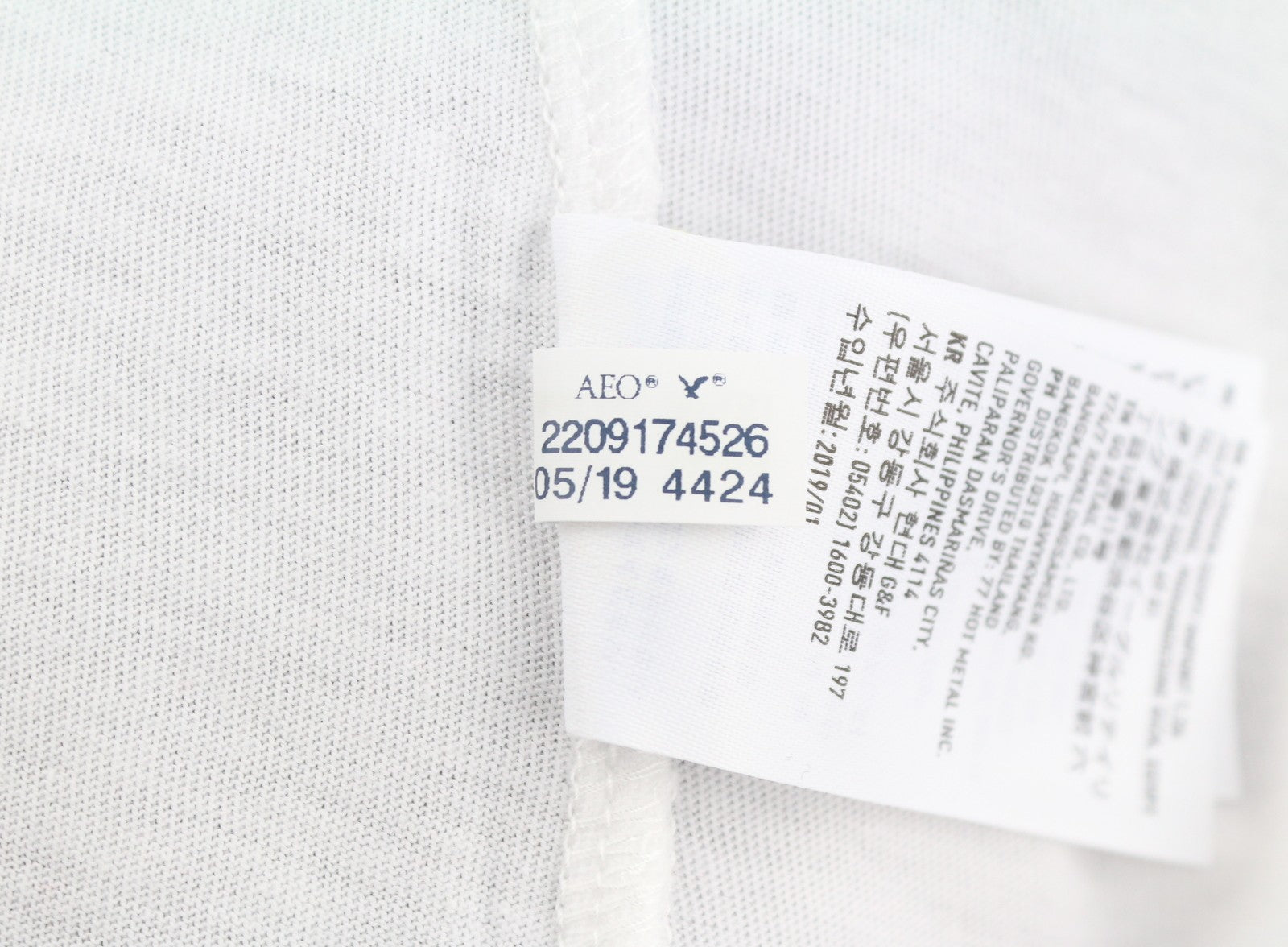 AMERICAN EAGLE OUTFITTERS Men T-Shirt M Grey Logo Classic Fit Short Sleeved