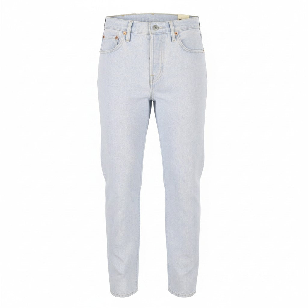 LEVI'S 501 Women Jeans W32/L32 Light Blue Straight Fit Premium Big E