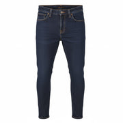 NUDIE JEANS Skinny Lin Rinsed Open Orange Men Jeans W29/L32 Dark Blue Zip Fly