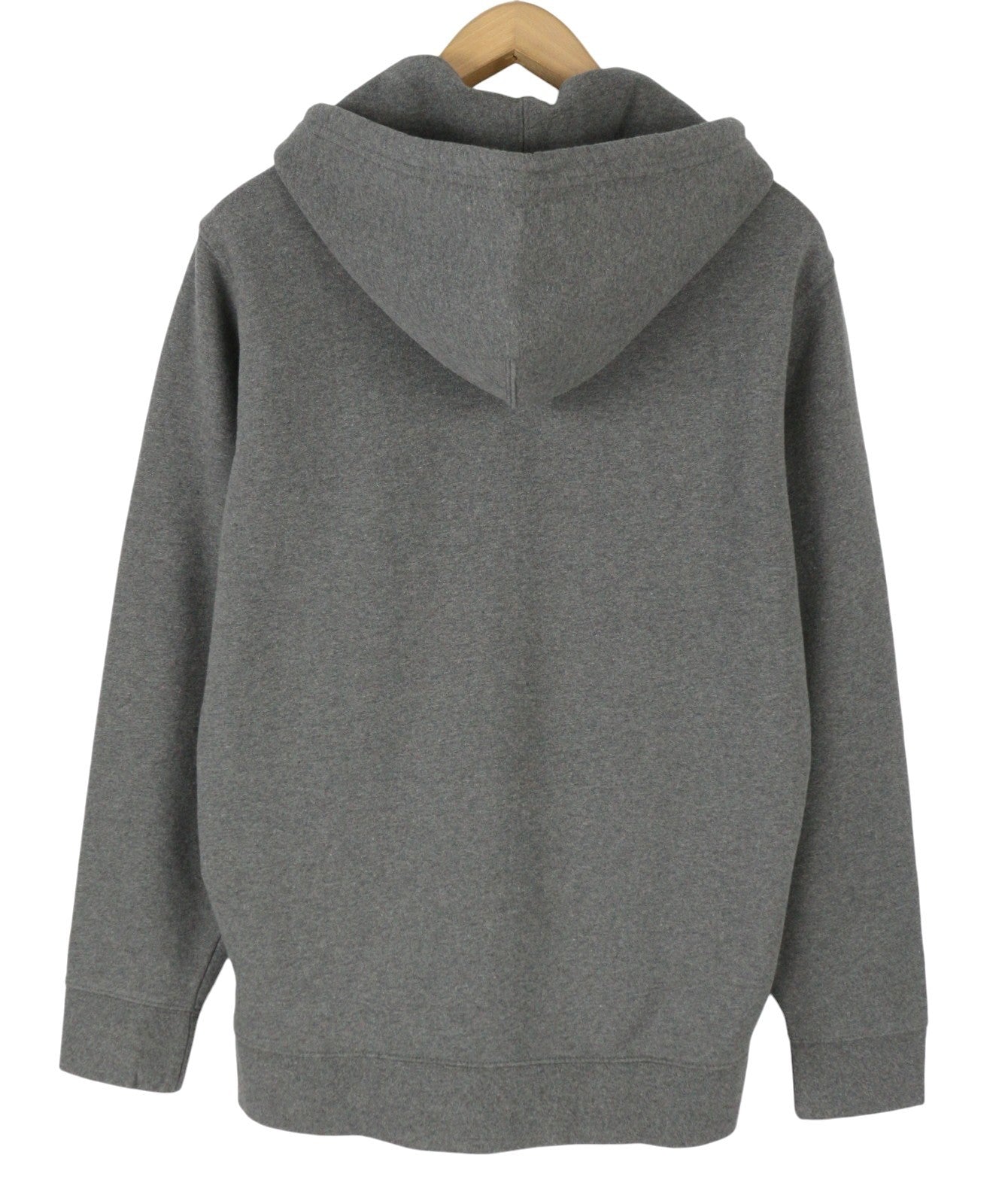 LEVI'S Standard Fit Men Hoodie M Dark Grey Melange Cotton Full Zip