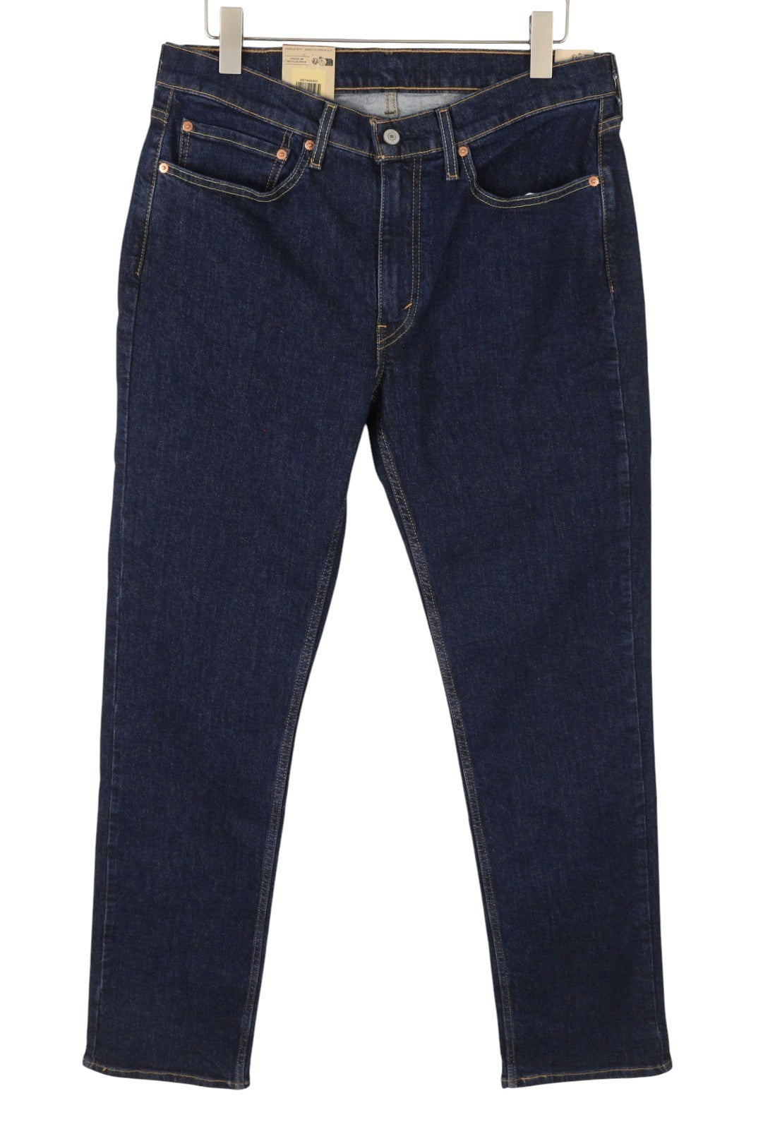 LEVI'S 514 Straight Men Jeans W34/L34 Dark Blue Stretch Extensible