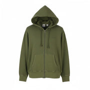 LEVI'S Relaxed Fit Men Hoodie M Khaki Green Embroidered Logo Full Zip