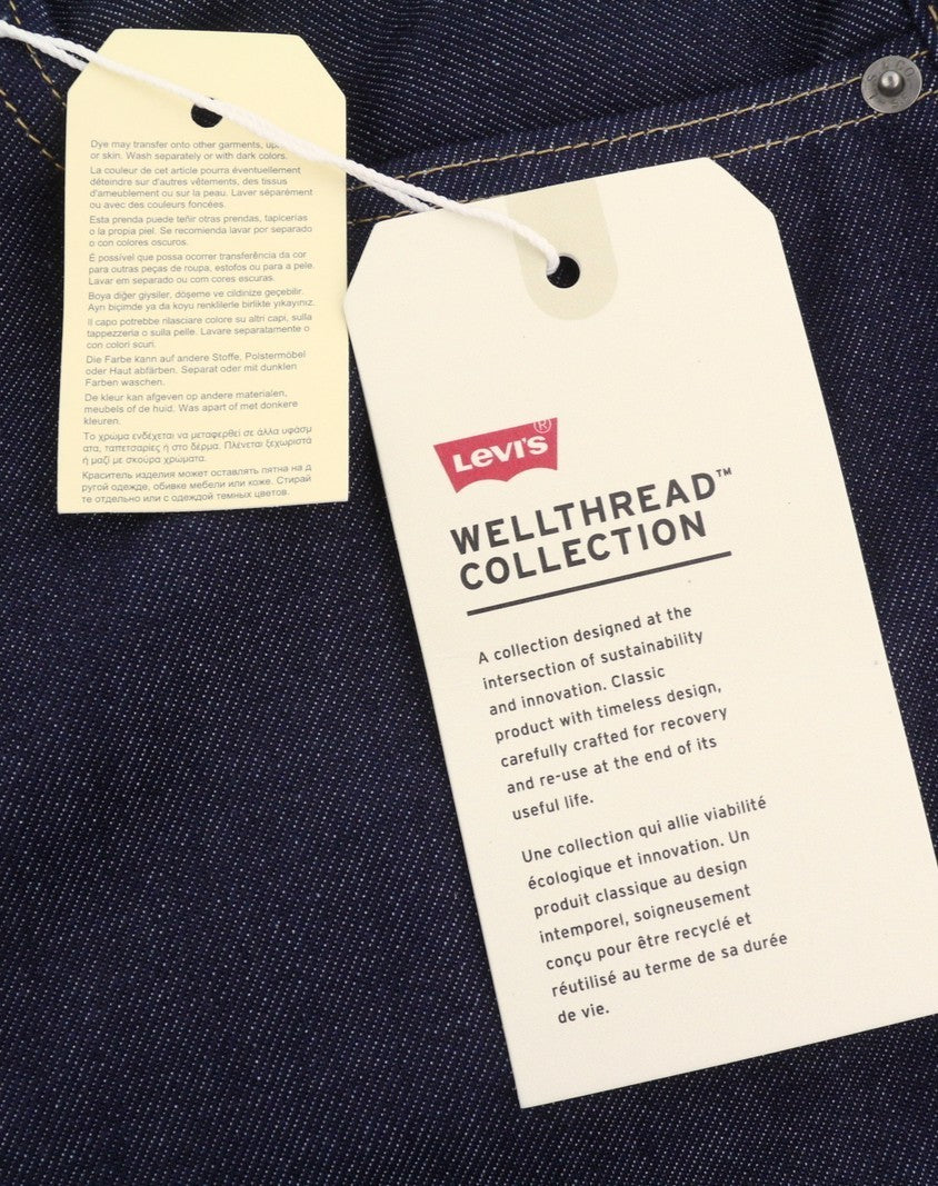 LEVI'S 568 Loose Straight Men Jeans W34/L32 Navy Blue Zip Fly Big E