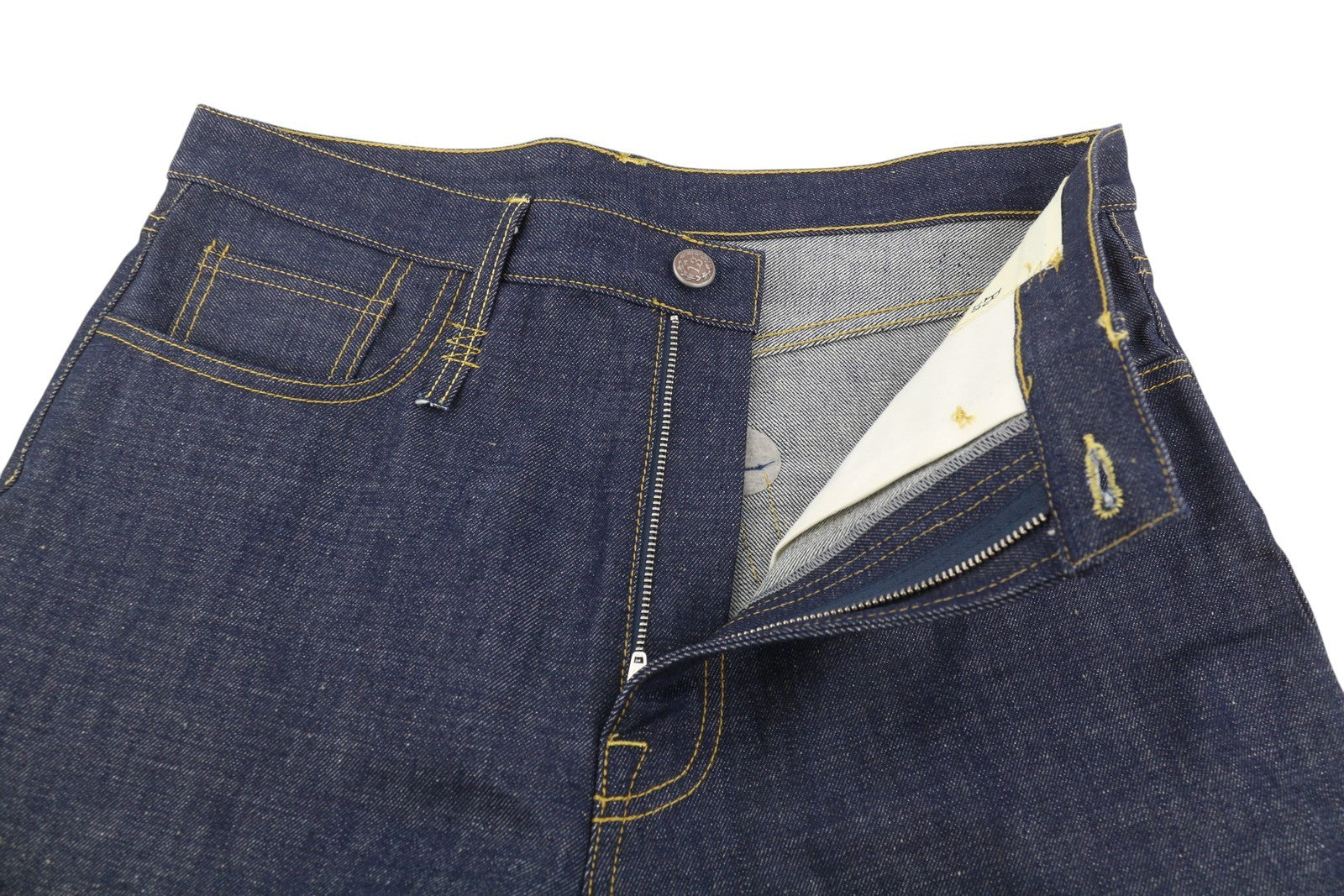R13 Lisa Baggy Women Jeans 27 Bain Blue Rigid Denim Zip Fly Long