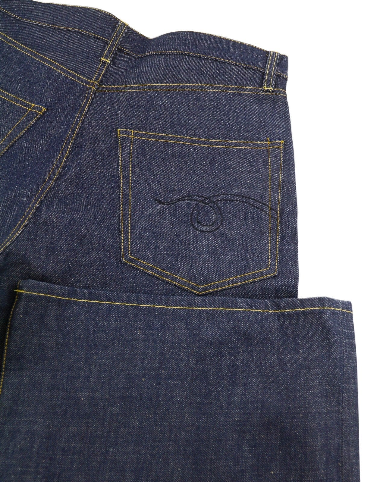 R13 Lisa Baggy Women Jeans 27 Bain Blue Rigid Denim Zip Fly Long